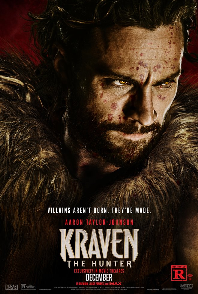 Kraven The Hunter  poster missing